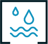 icon of water waves and drops